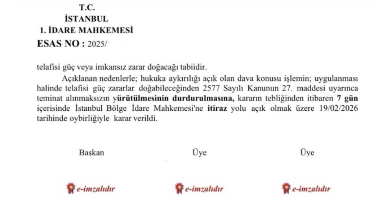 İnsani İkamet İzni Ret İşlemine Karşı Yürütmenin Durdurulması Kararı