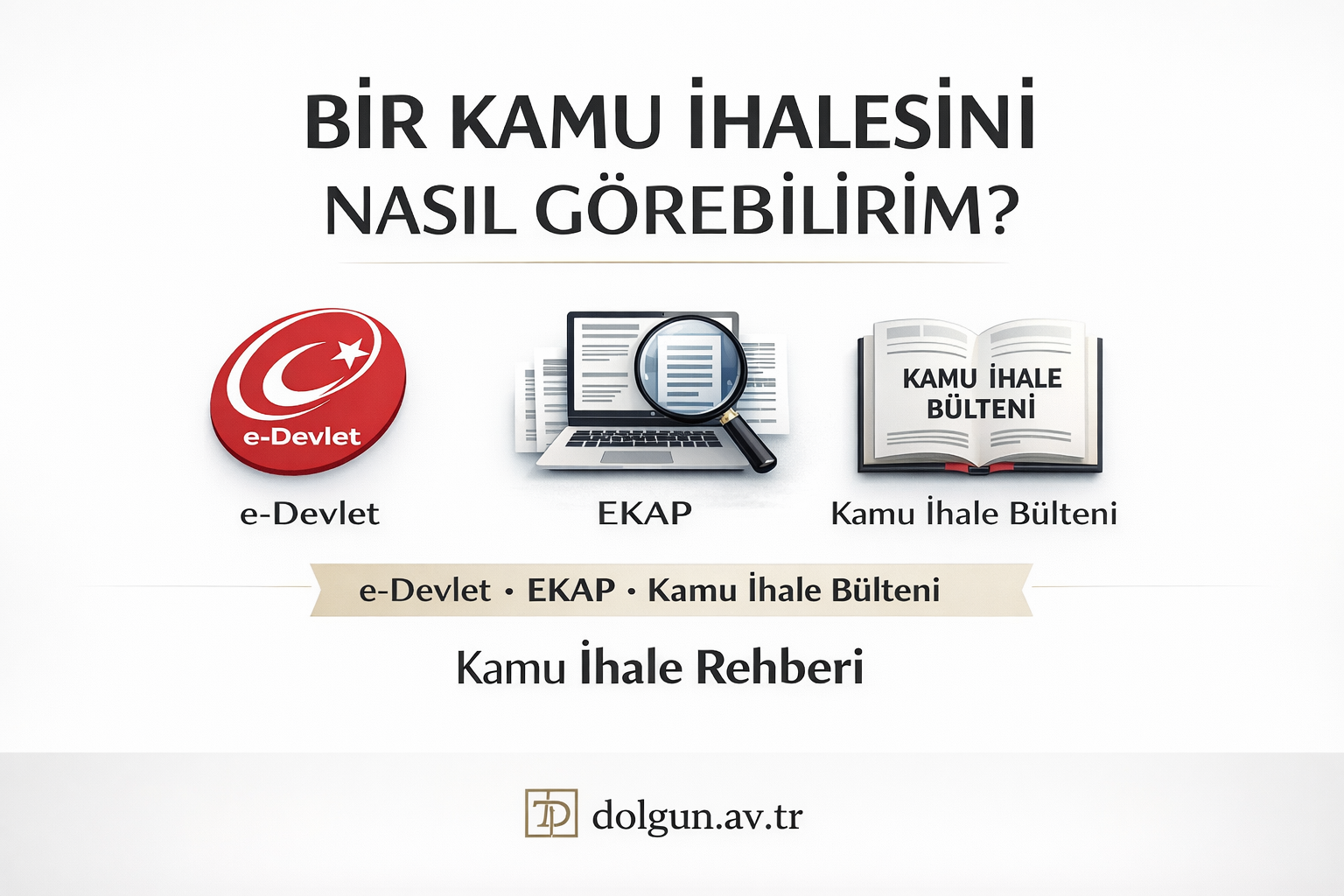 Bir Kamu İhalesini Nasıl Görebilirim? e-Devlet, EKAP ve Kamu İhale Bülteni Rehberi