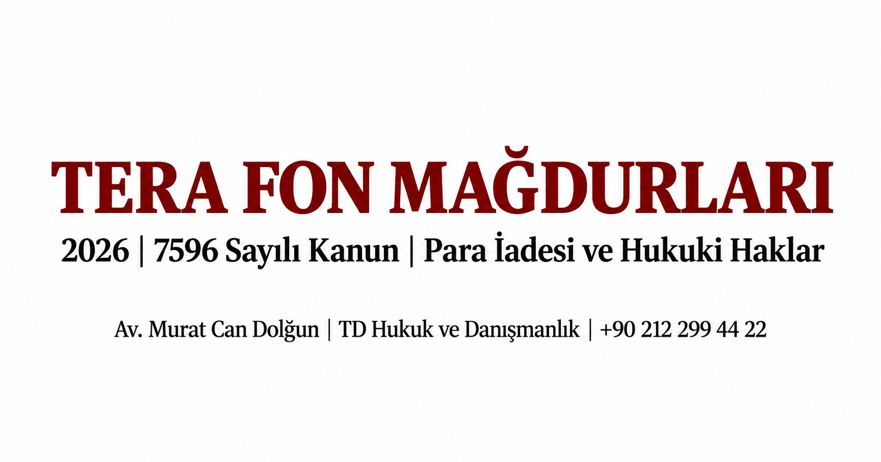 Tera Fon Mağdurları 2026: Para İadesi, 7596 Kanun, SPK ve YTM Rehberi