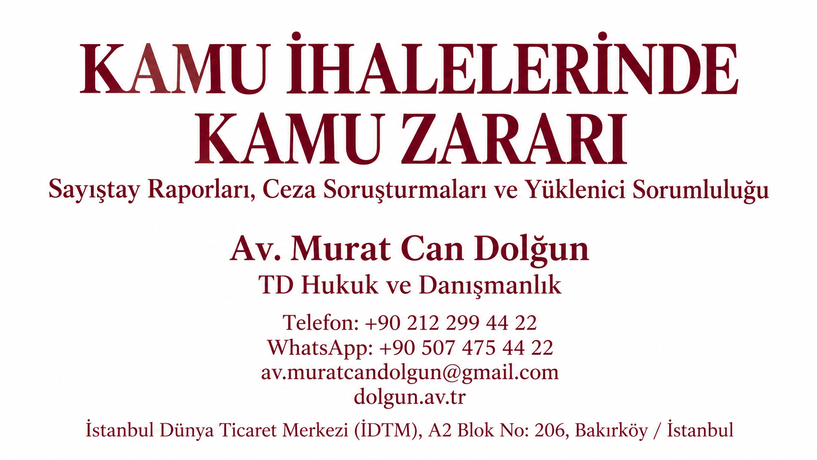 Kamu İhalelerinde Kamu Zararı, Sayıştay ve Ceza Davaları (2026)